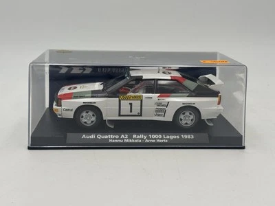 SLOT CAR 1/32 FLY MODEL CAR " AUDI QUATTRO A2 RALLY 1000 LAGOS 1983 " RIF. 88226 - Immagine 1 di 3