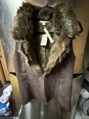 Chaleco Fever 2 Vías Reversible Imitación Piel Imitación Gamuza Marrón Talla Grande Envío Gratis Foto 1 de 4