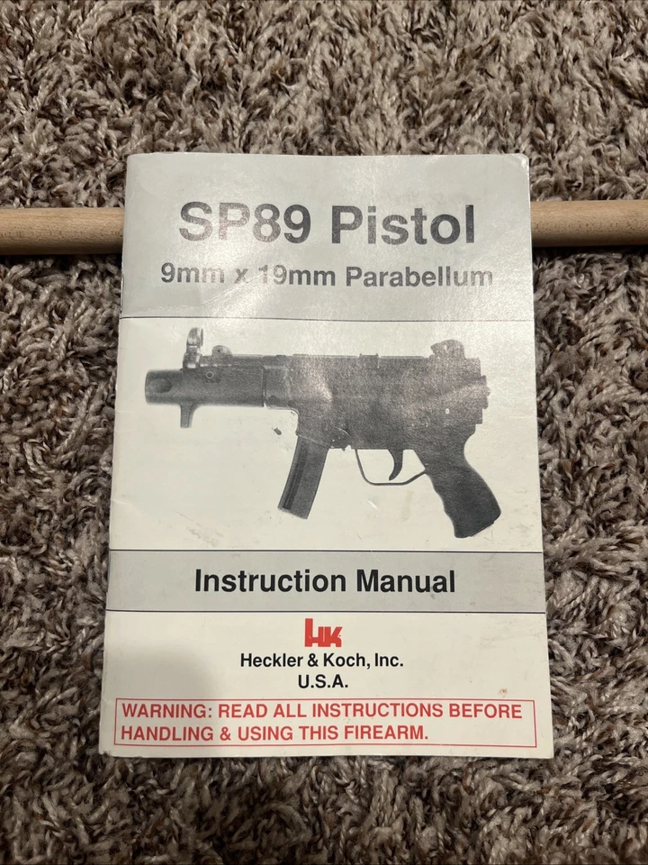 Pistola Heckler & Koch HK SP89 1993 manual de instrucciones Sp 89 Foto 1 de 4