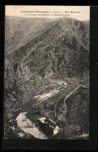 CPA Mauriac, Les Gorges de Brageac et Moulin d´Auze - Picture 1 of 2