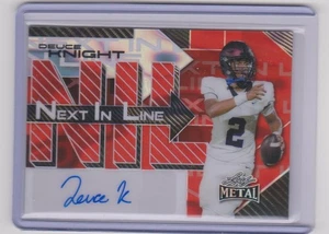 Hoja de metal rojo lava 2025 siguiente en línea Deuce Knight automático #6/10 Auburn Tigers - Imagen 1 de 2