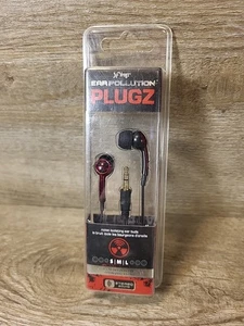 NEU iFrogz PLUGZ Ohrhörer Stereo Ohrverschmutzung rot verkabelt rot EPD-33RED Stecker 24A - Bild 1 von 5
