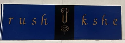 De colección Rush KSHE 95 Real Rock Radio 1993 Bumpsticker Nuevo Raro Difícil de Encontrar Envío Rápido Foto 1 de 3