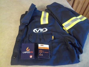 New - Lapco FR - XL Flame Resistant6yfv Advanced Moisture Long Sleeve Shirt - Picture 1 of 20