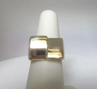 14k Solid Gold Ring Pinky Modernist Henry Steig Marilyn Monroe Size 6.25 R1602 - Image 1 of 4