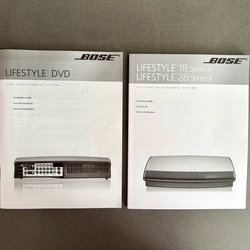 BOSE Original Lifestyle 18 28 Lifestyle DVD Guía de funcionamiento Manuales de usuario Foto 1 de 3