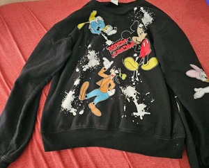 Disney Mickey Mouse Sweatshirt S (3-5) Long Sleeve Donald, Goofy, Minnie, Daisy - Picture 1 of 6