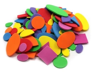 Creative Art Crafts Foam Shapes Assorted Colors 264 Pieces/Bag Home School - Picture 1 of 1