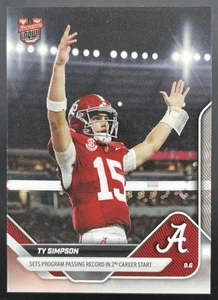 2025 Bowman U Now Ty Simpson Program Passing Record 9/6/25 Crimson Tide IN-HAND - Picture 1 of 2