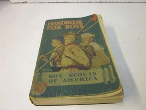 Handbook For Boys ~ Boy Scouts of America...Featuring Cover Page Norman Rockwell - Picture 1 of 8