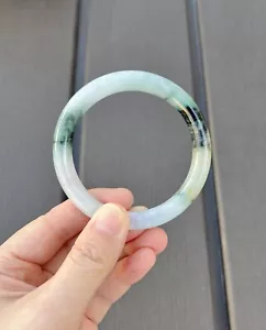 Burmese Jadeite 24041RM Certified Untreated Grade A Jade Bracelet - Round 55.6mm - Picture 1 of 12