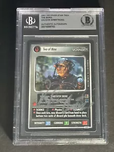 VAUGHN ARMSTRONG signierte Entschlüsselung Star Trek CCG Karte Auto Beckett BAS Platte - Bild 1 von 2