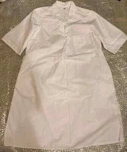 Uniqlo Dress Small White Sleeveless Cotton - Picture 1 of 2