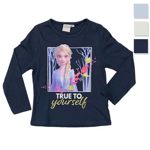 Official Disney Frozen Elsa Girls Long Sleeve T-Shirt Original 3326 - Picture 1 of 4