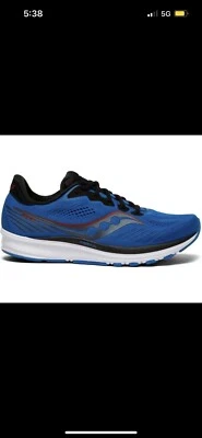 Saucony Ride 14 Men's Running Trainer Shoe Runner Run Sneaker Blue - Image 1 of 4