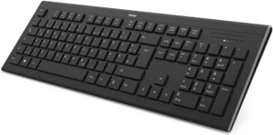 Hama Cortino Tastatur RF Drahtlos Qwertz Deutsch Schwarz - Bild 1 von 5