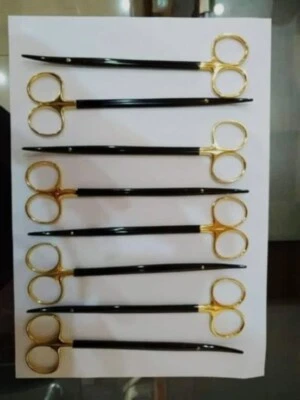 Juego de 8 tijeras Supercut Tc Metzenbaum 18 cm rectas + curvas certificado de autenticidad dorado y negro Foto 1 de 2