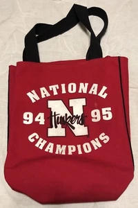 Nebraska Cornhuskers 1995 National Champions Canvas Tote Bag NCAA Football - Picture 1 of 12