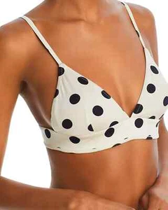 EVARAE Sabine Bikini Bralette Bikini Top Nero a Pois UK 6/8/12/14/16 - Etichetta - Foto 1 di 5