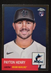 2022 Chrome Platinum Anniversary Base #98 Payton Henry - Miami Marlins