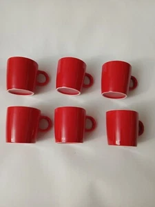 Homedge Espresso Red Cup set 6 Pc Set New In Box - Picture 1 of 3