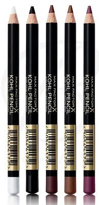 MAX FACTOR Kohl Kajal Eyeliner Smudge Smokey Eyes Soft Liner Pencil *ALL SHADES* - Image 1 of 4