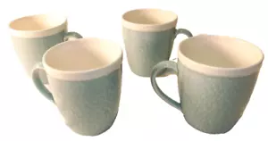 Vintage Sango Vega Aqua Coffee Cups/Mugs #4531 Rare Set of 4 - Picture 1 of 3