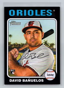 Topps Heritage High David Banuelos 2024 negro/50 RC Rookie Orioles - Imagen 1 de 2