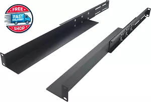 1U Universal 4-Post Rack Mount Server Shelf Rails for Dell Compaq - Picture 1 of 12