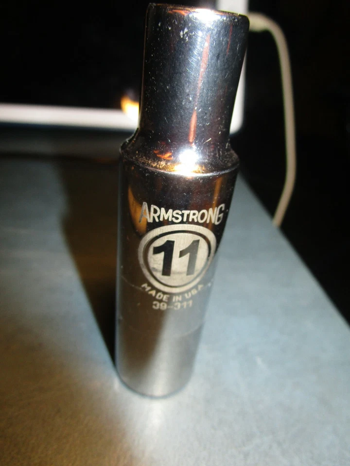 armstrong 39-311 1/2" drive 6 point standard socket 11mm - Image 1 of 2