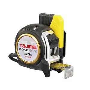 Tajima Mag Convex Goatu G-Lock 5.0m width 25mm Tape Measure with Belt Holder - Picture 1 of 5