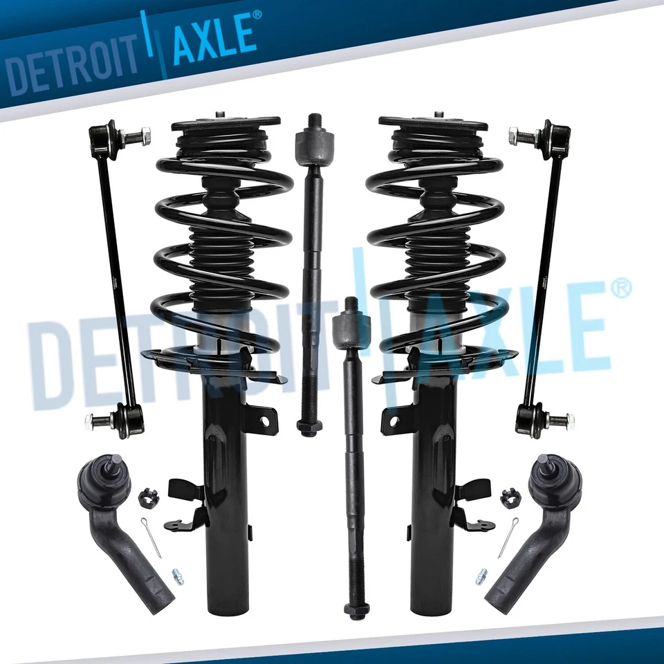 Front Spring Struts Sway Bars Inner Outer Tie Rods Kit for 2014-2019 Ford Escape - Image 1 of 4