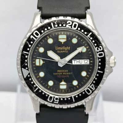 Reloj Hombre Ricoh Limelight Cuarzo Buzo Día/Fecha Vintage MUR741KS10 Foto 1 de 4