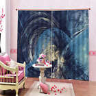Flowing Hair Flying 3D Curtain Blockout Photo Printing Curtains Drape Fabric