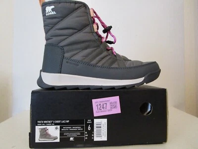 Sorel Youth Whitney II Corto Encaje Aislado WP Bota Informal Cantera, Parrilla Talla 7 Foto 1 de 4