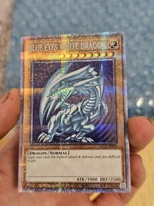 Yugioh Blue Eyes White Dragon Prismatic Secret Rare, Miss Printed In English.... - Picture 1 of 6
