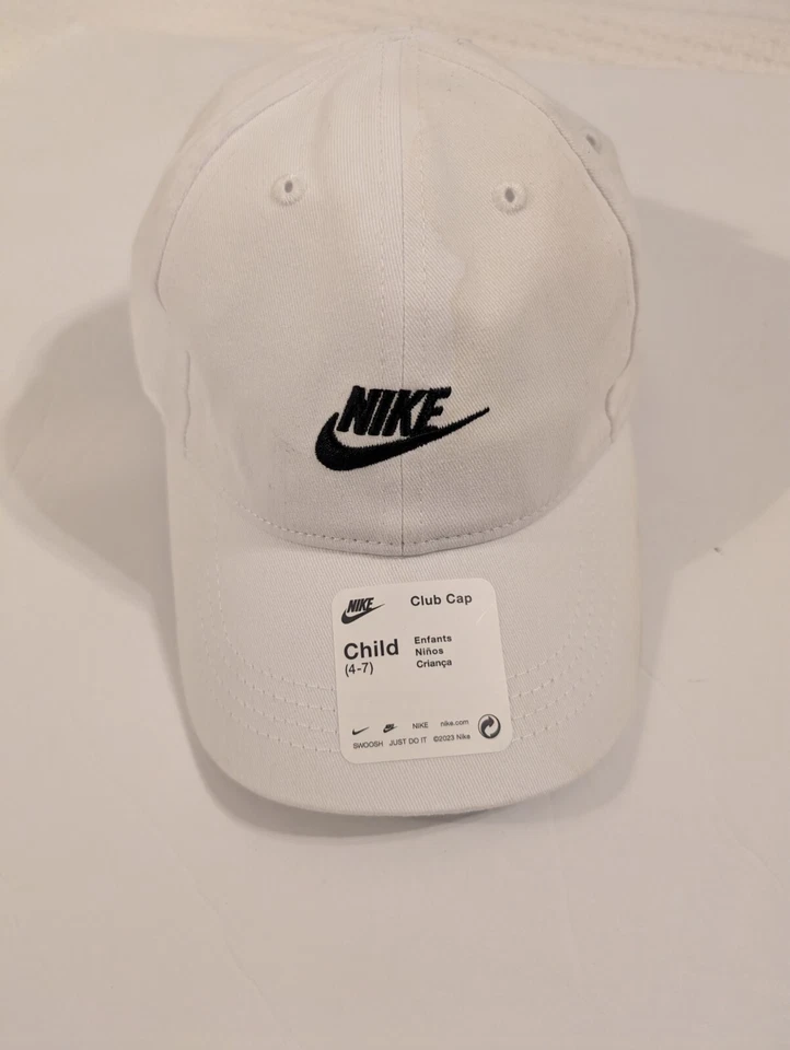 Nike Boy`s Heritage86 Futura Adjustable Hat 4-7 Little Kids White