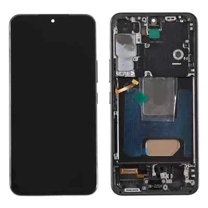 Für Samsung Galaxy S22 Display Full TFT mit Rahmen Einheit Touch Ersatz schwarz - Bild 1 von 7