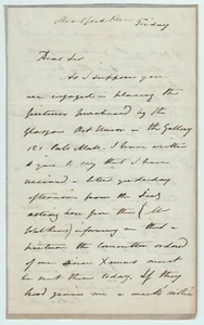 Henry Hall Pickersgill (1812-1861), painter, 3 pp. Autograph Letter - Picture 1 of 2