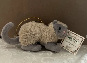 Kurt Adler Debbie Mumm Plüsch Katze Holiday Ornament grau hellbraun - Bild 1 von 5