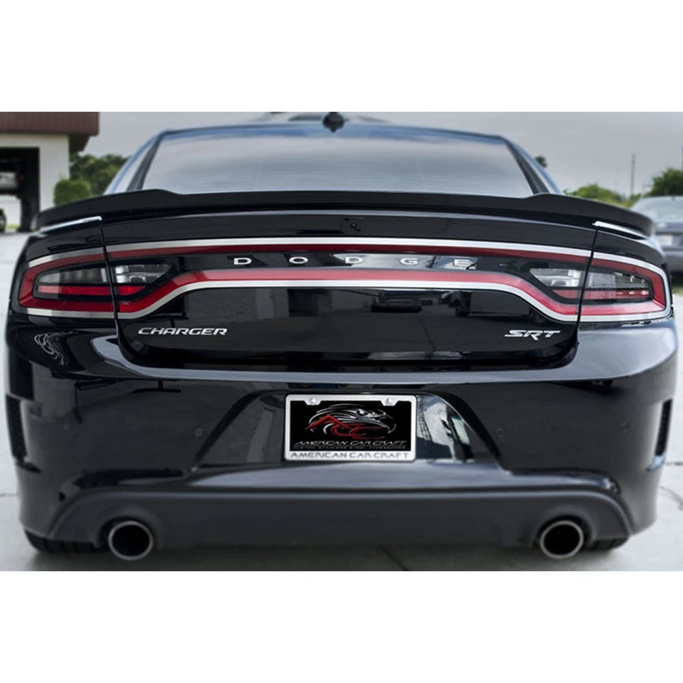 ACC Tail Light Trim fits 2015 Dodge Charger-4pc Stainless Steel/Brushed Foto 1 de 4