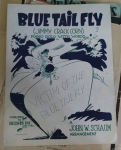 1949 BLUE TAIL FLY Jimmy Crack Corn Sheet Music  John Schaum - Picture 1 of 3