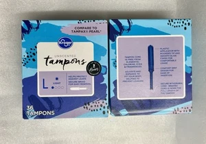 Tampones Kroger absorción de luz sin perfume días de luz 72 unidades - Imagen 1 de 2