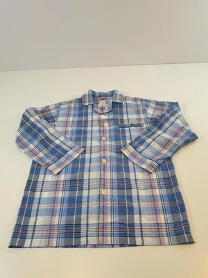 Camisa de pijama Brooks Brothers para hombre mediana a cuadros con botones ropa para dormir top Foto 1 de 4