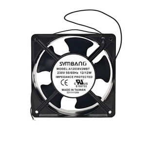 1 pcs SYMBANG A12038V2MBT AC230V 0.14A 12W 12038 cabinet cooling fan - Picture 1 of 5