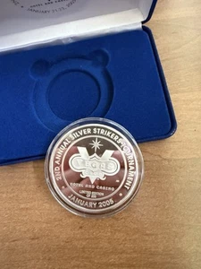Las Vegas Club Silver Strike .999 Fine 3 Ounces Tournament Coin 1/4 Troy Pound - Bild 1 von 6
