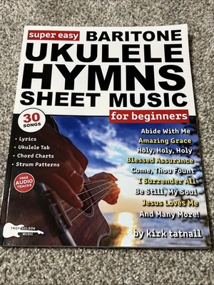 Super Easy Baritone Ukulele Hymns Sheet Music for Beginners: 30 Popular Worship - Image 1 of 2