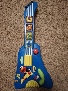 Chitarra Vintage 1998 Fisher-Price Sesame Street Elmos Rock & Roll Testata Funzionante - Foto 1 di 6