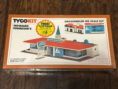Tyco Kit HO Scale Howard Johnson Restaurant Building #7754 B-New Old Stock - Image 1 of 2