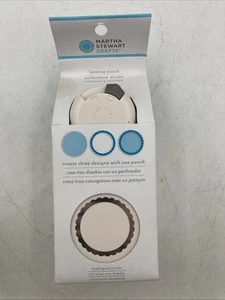 Martha Stewart Lagenlook Stanzer 3 Designs überbackene Kreise Sammelalbum Papier Handwerk - Bild 1 von 13